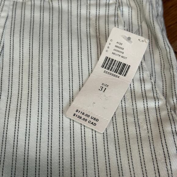 Anthropologie Pilcro NWT High Rise Skinny Pin Striped Jeans - Picture 4 of 9